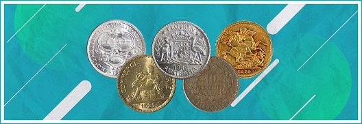 WORLD COINS FEATURING AUSTRALIA AND FRANCE